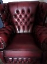 Canapé &amp; fauteuil style Chesterfield