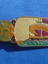  presse-papier ancien en laiton émaillé