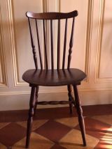 Série de six chaises vintages Baumann modèle Tacoma