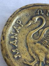 Cendrier vide poche bronze max Leverrier cygne manap