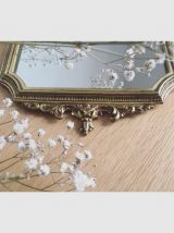 Miroir en laiton ancien