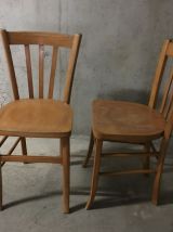 Paire de chaises bistrot années 60