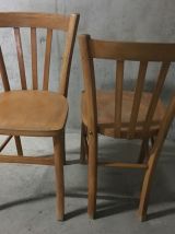 Paire de chaises bistrot années 60