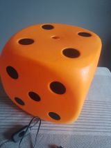 lampe forme de dé années 70