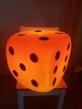 lampe forme de dé années 70