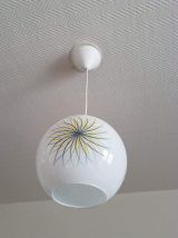 suspension boule peinte à la main signée