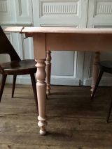 Table bois massif vintage