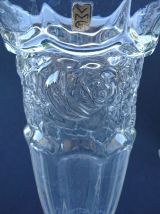 Trois vases Art Deco en verre moulé - VMC Reims