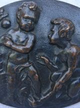 Bas-relief sculpté en bronze - France - XIXeme siècle