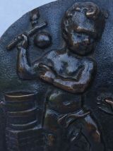 Bas-relief sculpté en bronze - France - XIXeme siècle