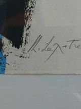 Gravure d'art contemporain signée Philippe Lepatre "Le Vent"