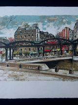 "Le Piéton de Paris" - 10 lithographies signées