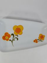 Plat en porcelaine 70s