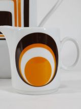 Service à café en porcelaine 70s