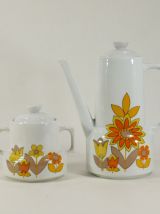 Service à café en porcelaine 70s