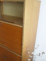 Secrétaire vintage style scandinave 60's pieds compas