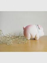 Tirelire porcelaine cochon 