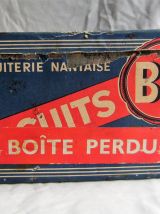 Boite fer Biscuiterie Nantaise BN vintage P cossé A Lotz and