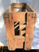 Casier bouteille vintage société des vins de France bois déc