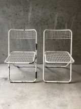 2 chaises métal pliantes Federico Giner