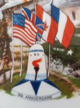 Sous tasse petite assiette 50ème anniversaire débarquement e