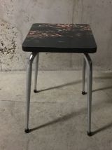 Tabouret en formica années 70