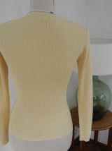 Haut Top 100% Soie Cotelé "Maille en Plus" VINTAGE 80'S - 38