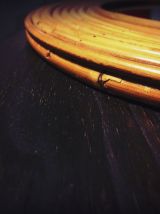 vintage miroir en rotin bambou osier