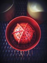 vintage presse agrume manuel en plastique emboîtable