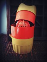 vintage presse agrume manuel en plastique emboîtable