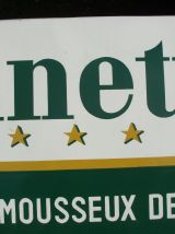 Ancienne plaque émaillée Finette sur le Vin