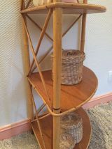Meuble d'angle en rotin