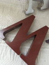 Lot 5 lettres en bois pour décoration.