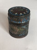 Boite à opium en émaux cloisonnés - CHINE 1910
