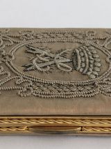 Etui à cigare époque Napoléon III soie et broderie