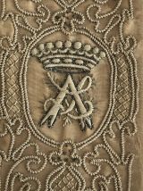 Etui à cigare époque Napoléon III soie et broderie