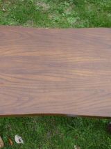 Table basse en bois,pieds ceps de vigne