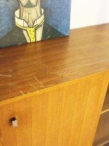 Meuble rangement vitrine vintage scandinave 60's