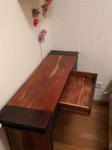 lot de 5 meubles en bois massif (accacia)