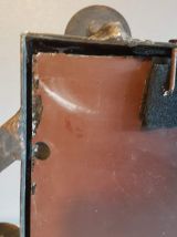 vestiaire art déco  fer forgé martelé avec miroir 7 patères