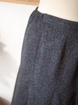 Jupe grise chiné Made in France Vintage