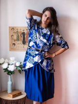 Robe vintage à motifs