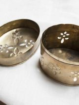 boîte à bijoux laiton doré