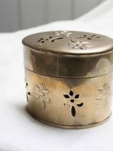 boîte à bijoux laiton doré