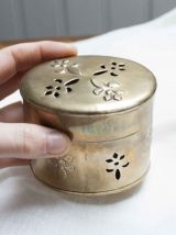 boîte à bijoux laiton doré