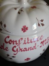 pot à confiture en porcelaine de Desvres