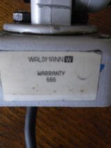 Lampe industrielle Waldmann années 1960 - 2 bras tubulaires