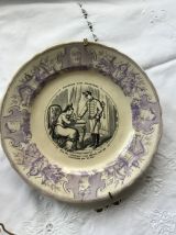 Lot de trois assiettes parlantes 