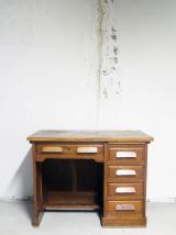 Bureau chêne vintage ministre années 60 