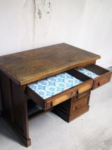 Bureau chêne vintage ministre années 60 